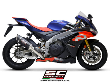 SC Project SC1-R Slip-On Exhaust For Aprilia RSV4 250mm - 2021-23